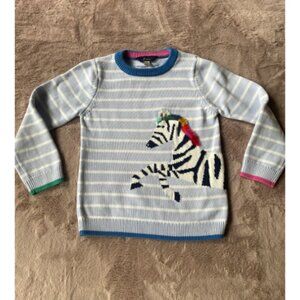 Joules Girls "Gee Gee" Zebra Knit Sweater - Size 6